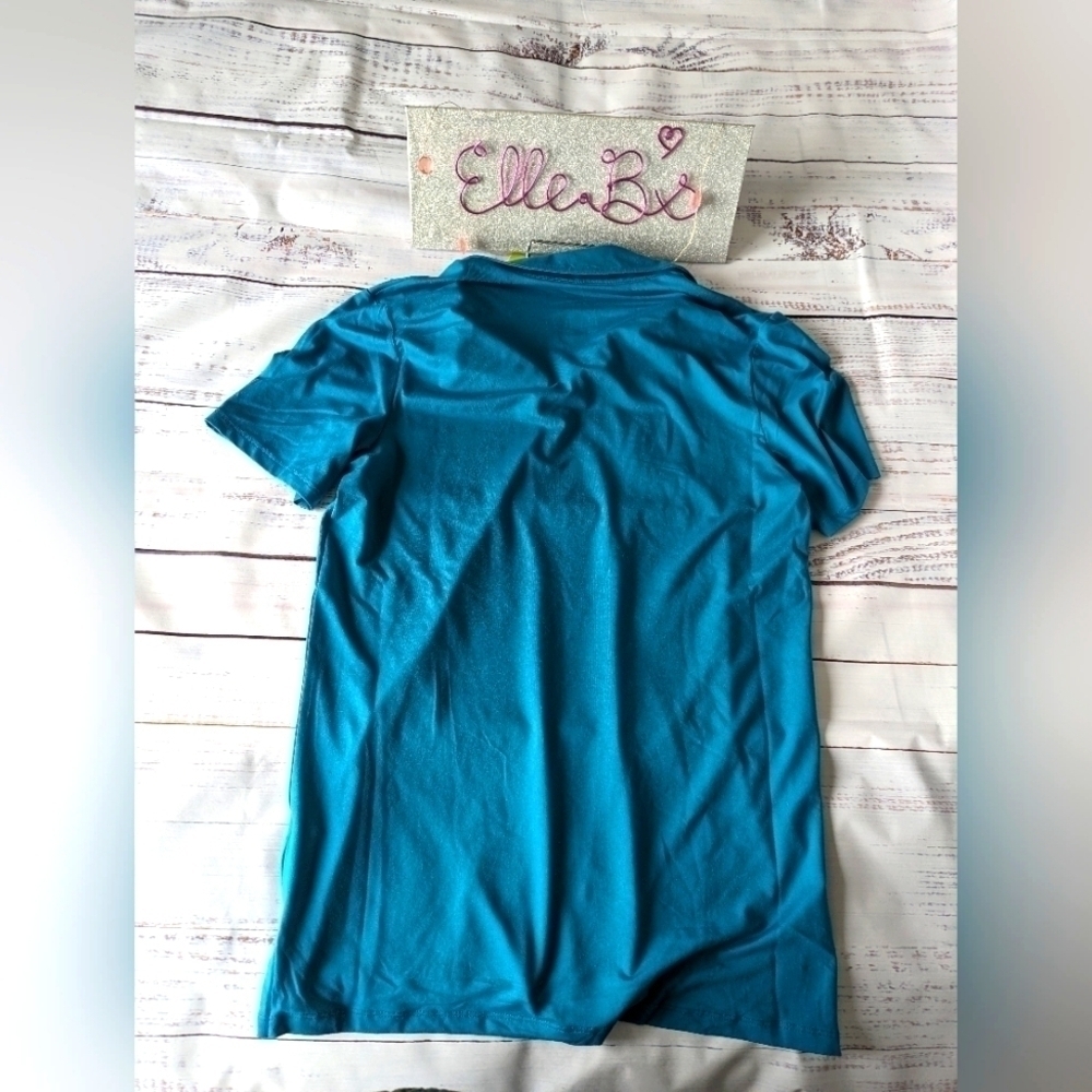 NWT All in Motion Mens Teal Polo S
